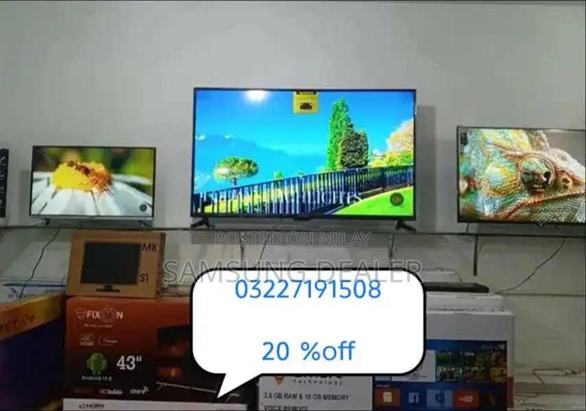 Samsung LED TV 43-inch Smart Television with Multiple Sizes