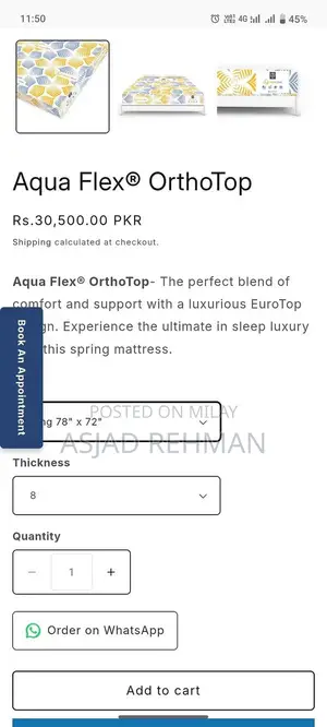 Al Khair Aqua Flex Spring Mattress