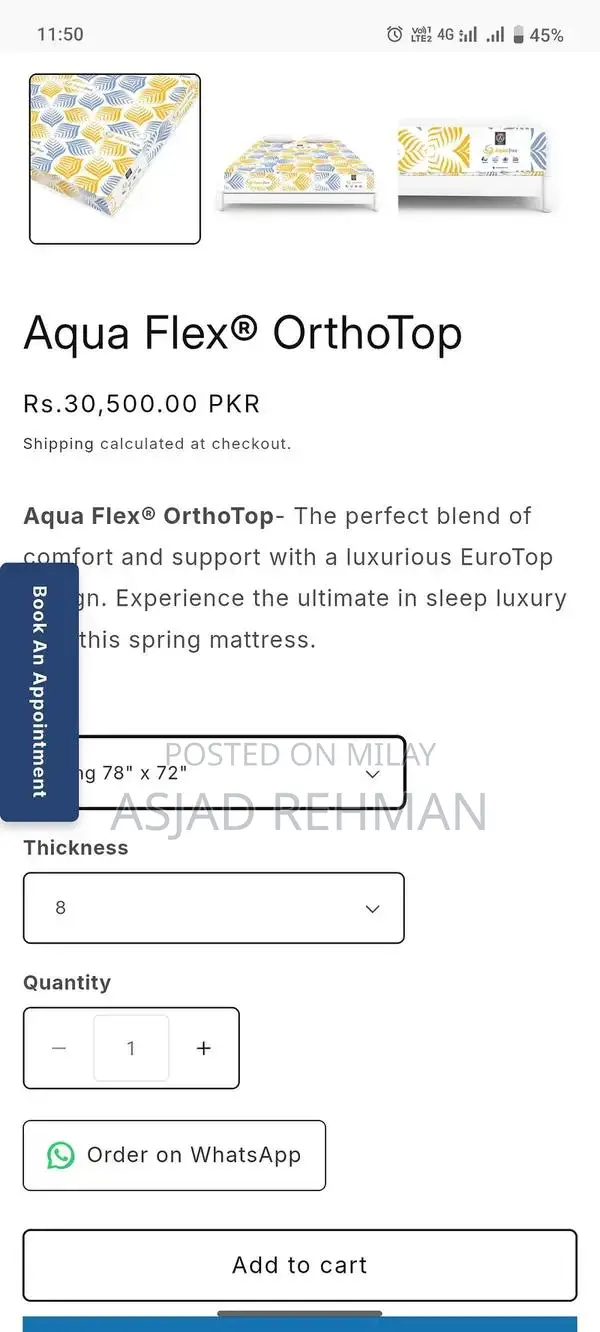 Al Khair Aqua Flex Spring Mattress
