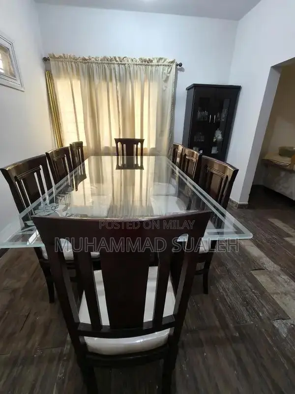 8 Chairs with dinning table