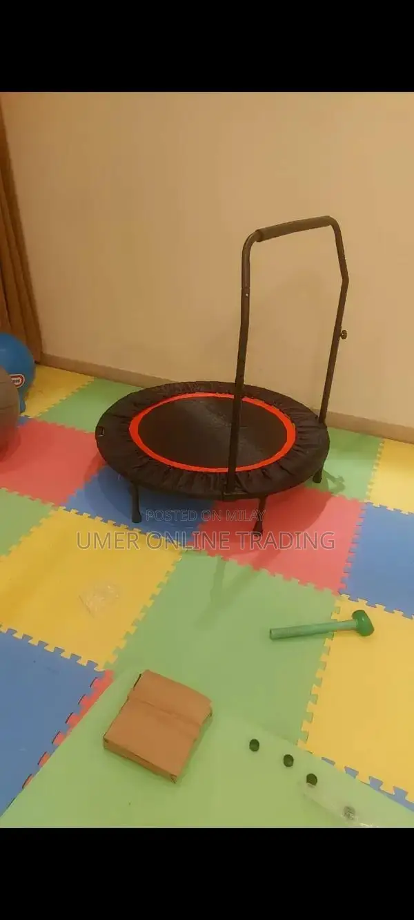 Kids Fitness Trampoline with Safety Net - Multiple Sizes Available