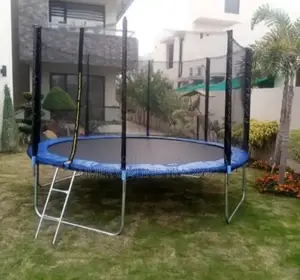 Kids Fitness Trampoline with Safety Net - Multiple Sizes Available