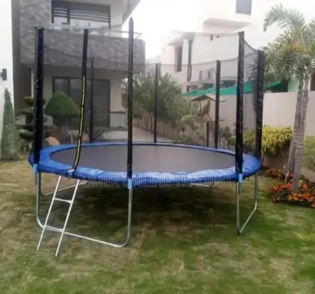 Kids Fitness Trampoline with Safety Net - Multiple Sizes Available
