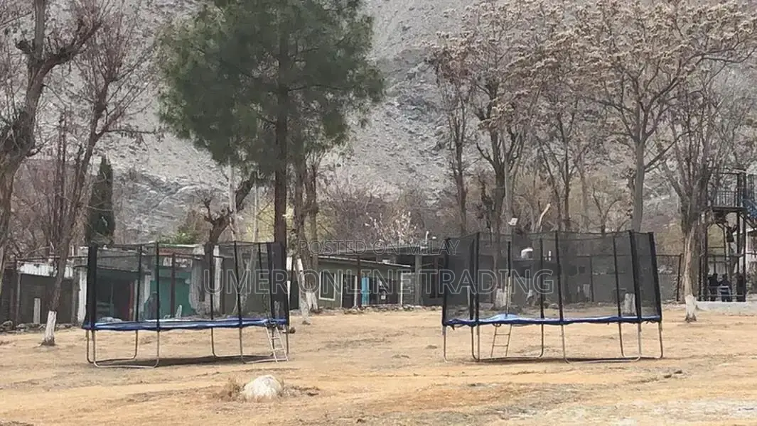 Kids Fitness Trampoline with Safety Net - Multiple Sizes Available