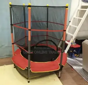Kids Fitness Trampoline with Safety Net - Multiple Sizes Available