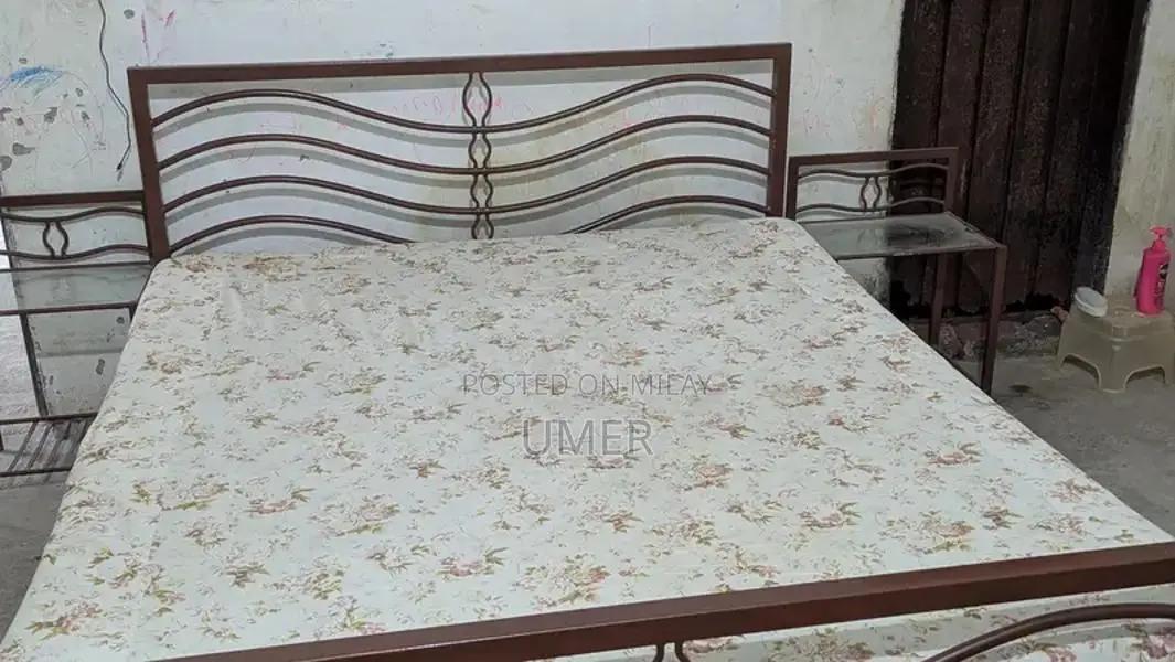Complete Bedroom Set with Side Table and Mattresses