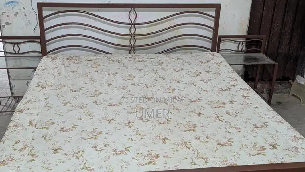 Complete Bedroom Set with Side Table and Mattresses