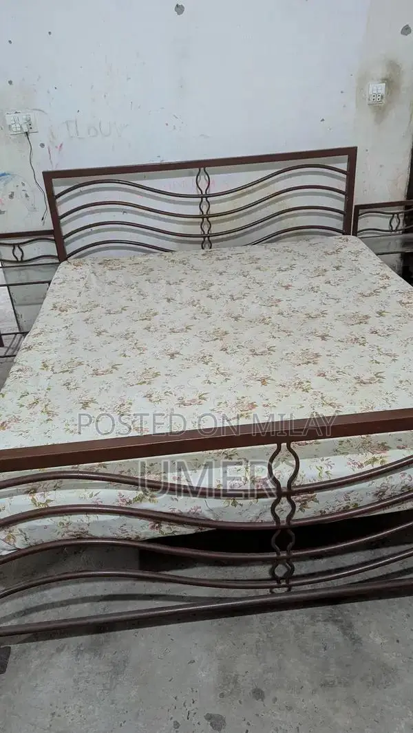 Complete Bedroom Set with Side Table and Mattresses