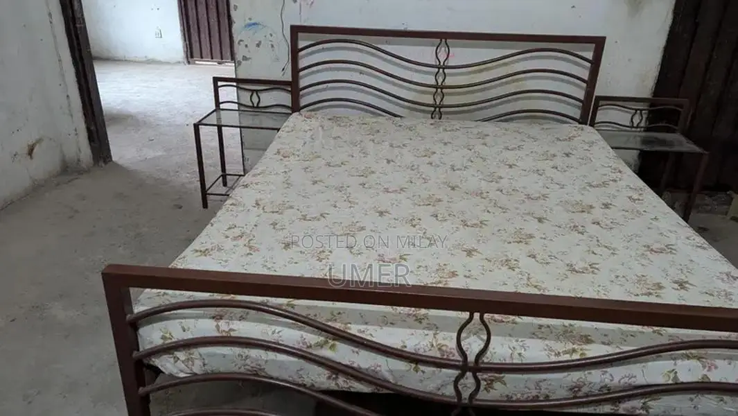 Complete Bedroom Set with Side Table and Mattresses