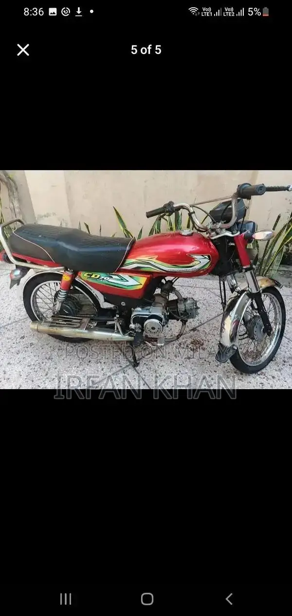 Unique 70cc Motorcycle - 2013 Model