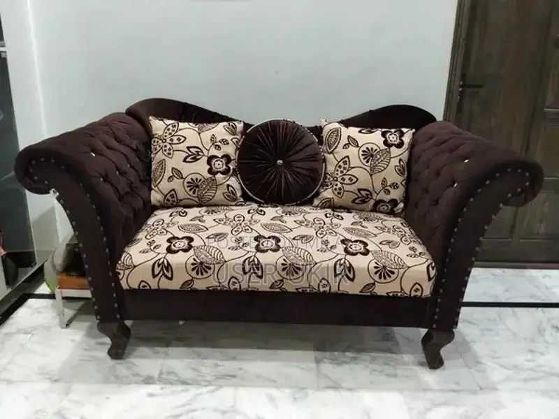 7-Seater Sofa Set with Dewan, Center Table, and Cushions