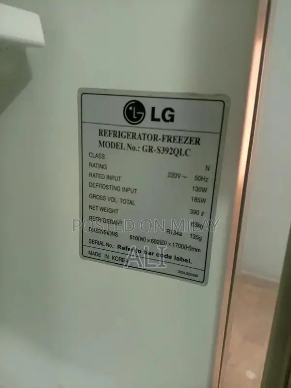 Large LG Refrigerator - Spacious and in Good Condition