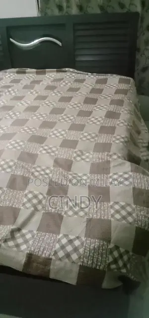 King Size Bed with Spring Mattress and Iron Single Bed Frame