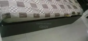 King Size Bed with Spring Mattress and Iron Single Bed Frame