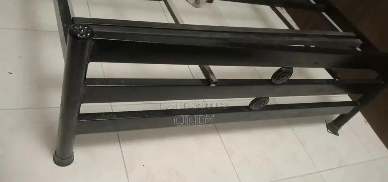 King Size Bed with Spring Mattress and Iron Single Bed Frame