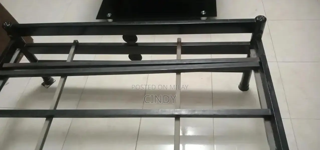 King Size Bed with Spring Mattress and Iron Single Bed Frame