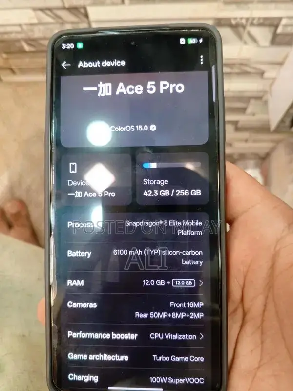 OnePlus Ace 5 Pro Elite Smartphone High Performance Model