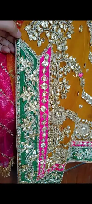 Elegant Mehandi Design Traditional Dress for Women