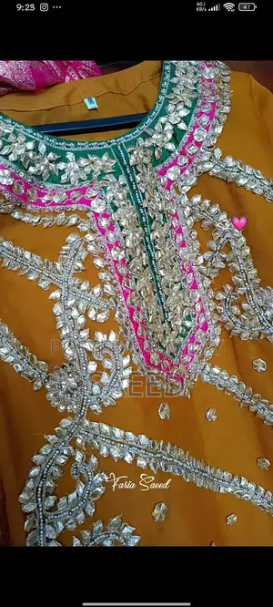 Elegant Mehandi Design Traditional Dress for Women