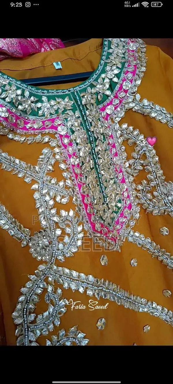 Elegant Mehandi Design Traditional Dress for Women