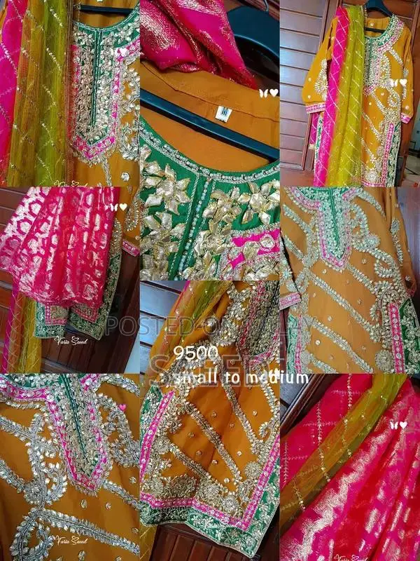 Elegant Mehandi Design Traditional Dress for Women