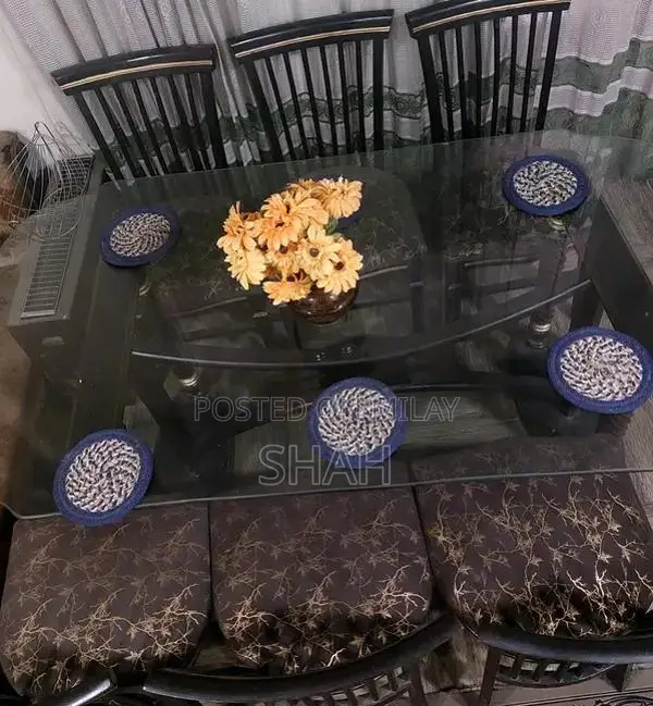 Large 6-Seat Dining Table Set - Modern Home Furniture