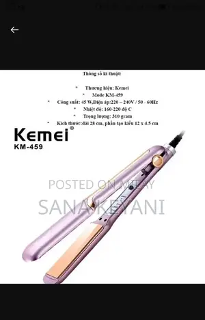 Professional Metal Hair Straightener Multicolor 2-in-1 Design