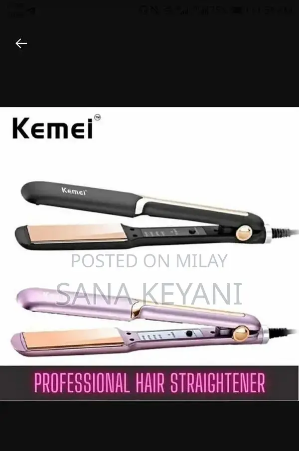 Professional Metal Hair Straightener Multicolor 2-in-1 Design