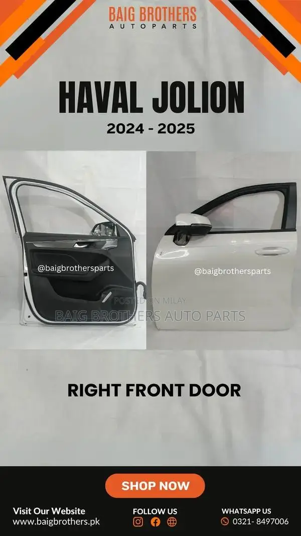 Honda Civic City Sportage Haval Sonata Mg Headlight Bonet Grill Door