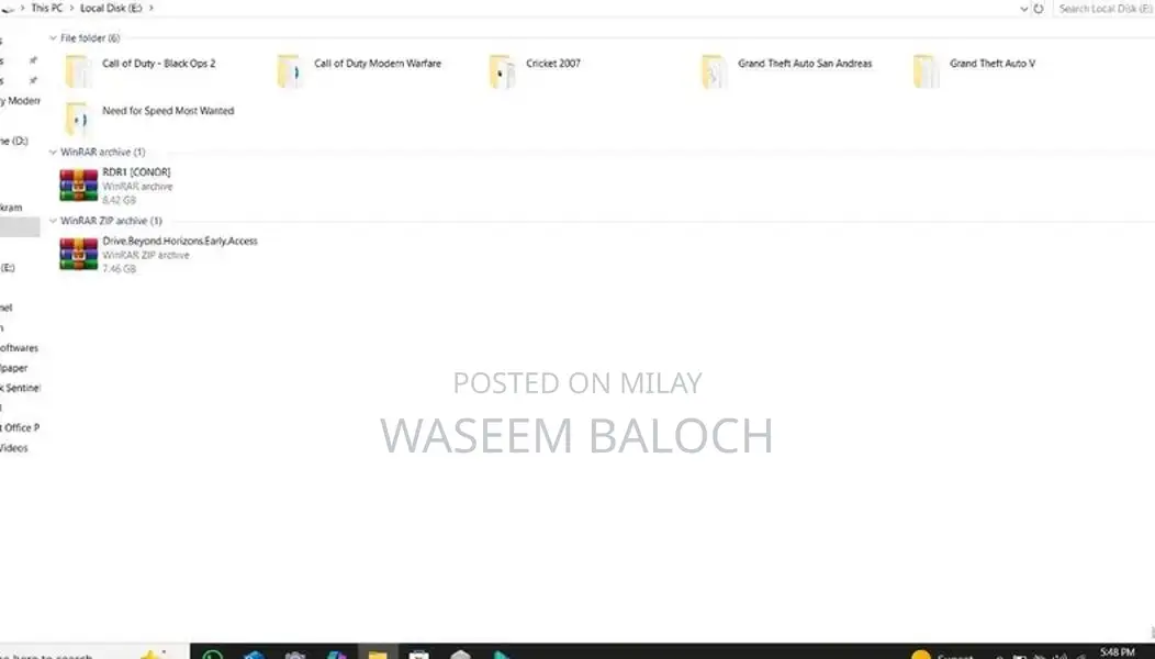 External 250GB Gaming Hard Disk with Pre-loaded Games
