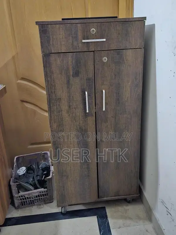 Wooden Wardrobe with Minor Damage Needs Repair