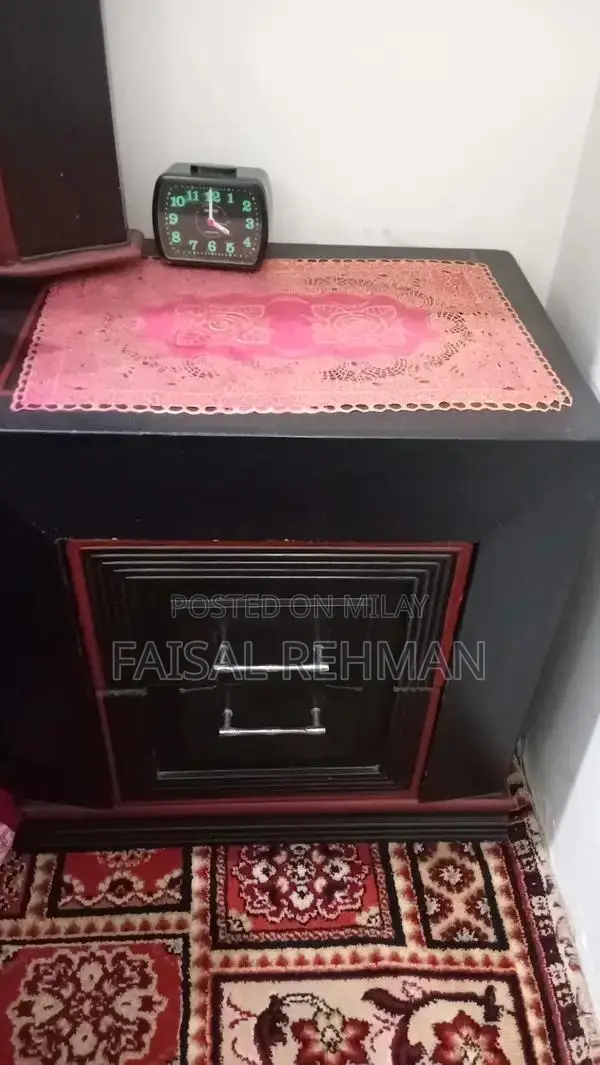 King Size Bedroom Set with Mattress and Side Tables