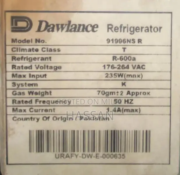 Dawlance Signature Inverter Fridge