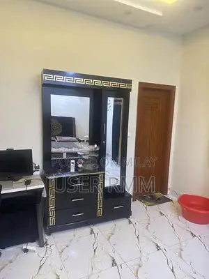 Photo - Wooden Bed Frame with Matching Dressing and Side Tables