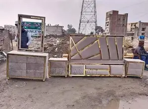 King Size Double Bed with Side Tables and Dresser