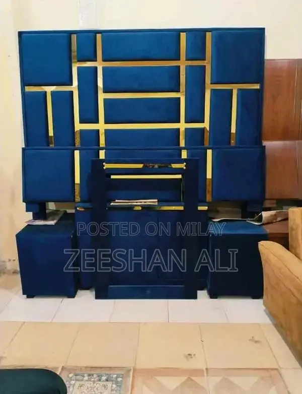 King Size Double Bed with Side Tables and Dresser