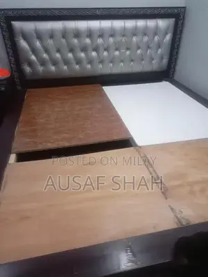 Modern Double Bed Frame with Matching Side Tables