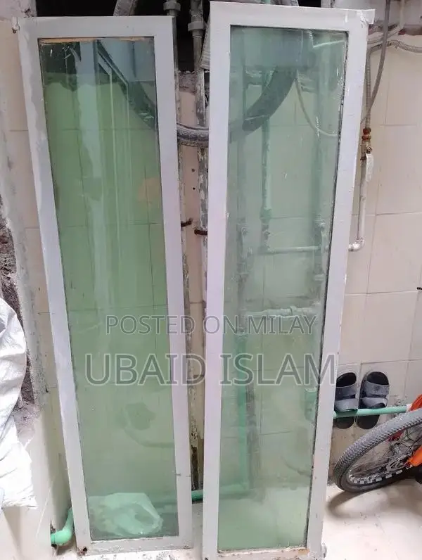 Green Glass Window Panel - Heavy Weight Construction