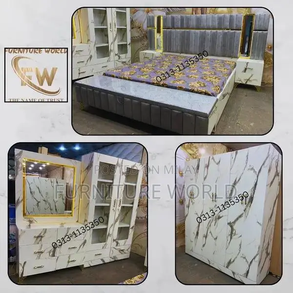 Modern Wedding Bedroom Furniture Set - 3 to 4 Pieces