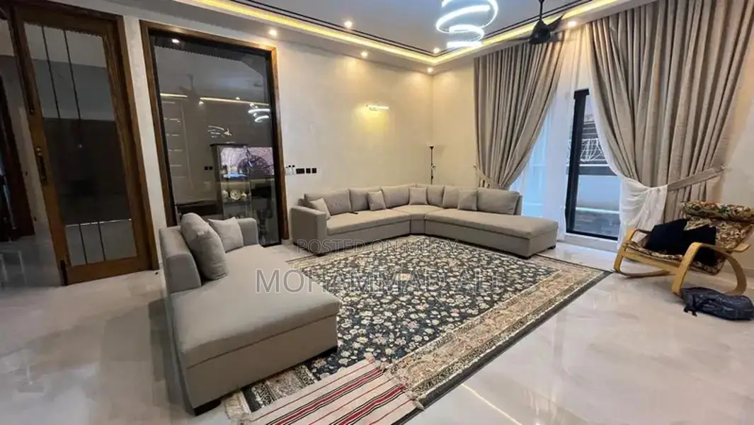 Large 11-Seater L-Shape Sectional Sofa in Light Gray