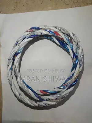 Multicolor PP Poly Tape Rope - Multiple Sizes