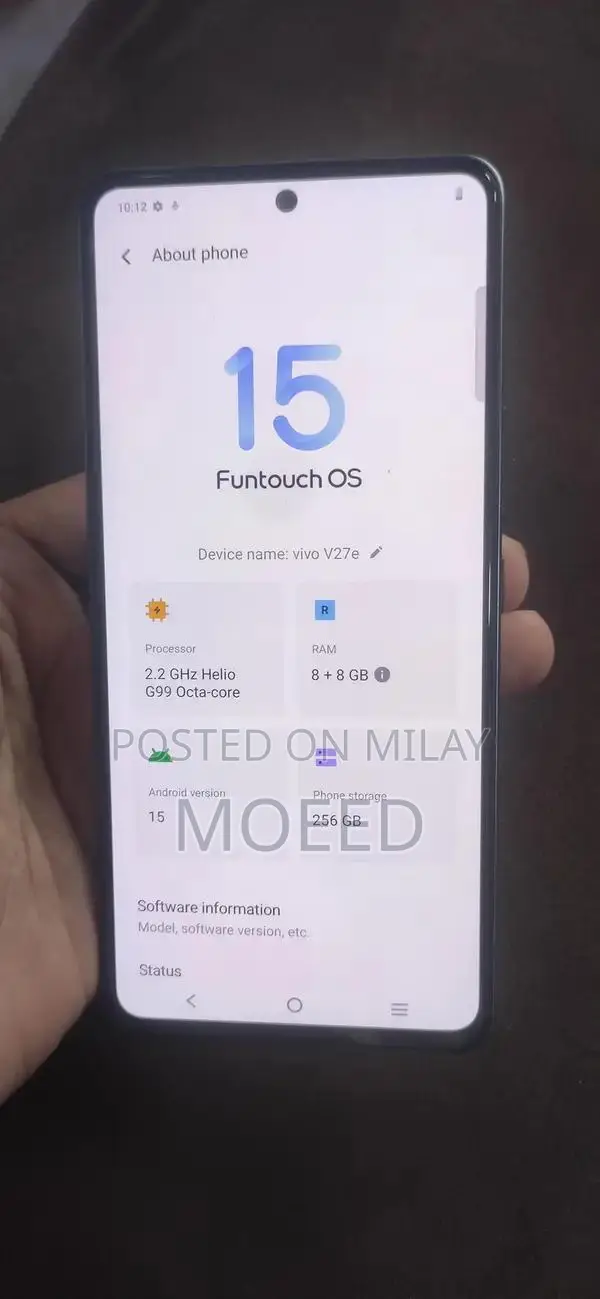 Vivo V27E 8/256 complete box charger