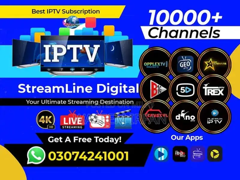 Premium IPTV Streaming Service with 12,000+ Global Channels