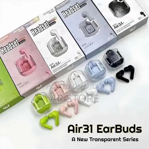 Air31 EarBuds - Wireless Bluetooth Earphones with Multiple Color Optio