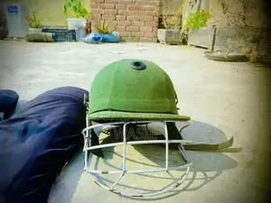 Cricket pads , gloves ,bag,thigh pad ,guard and helmet