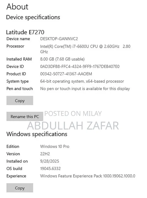 Dell Latitude E7270 14-inch Business Laptop