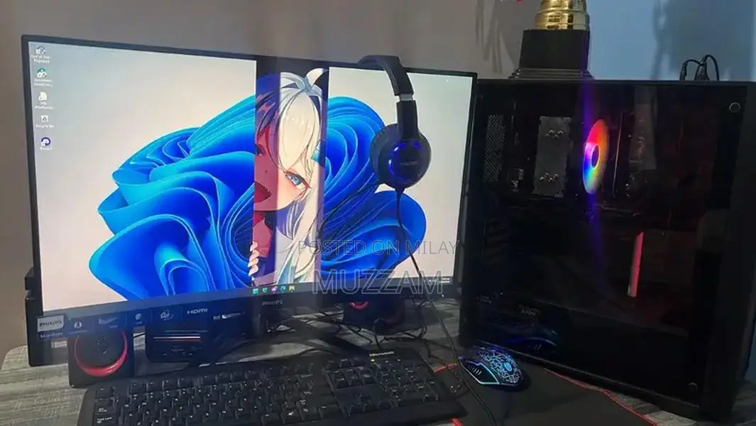 Gaming PC Bundle: i5 12400F, RX 6600 XT, 27" Curved Monitor