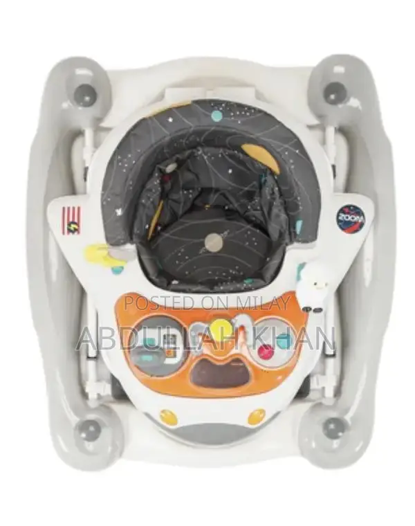Astronaut-Themed Baby Walker with Rocking Function