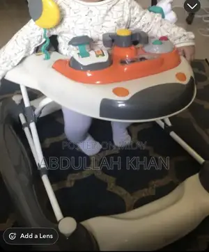 Astronaut-Themed Baby Walker with Rocking Function