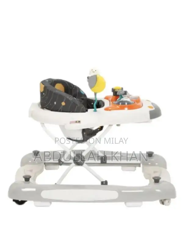 Astronaut-Themed Baby Walker with Rocking Function